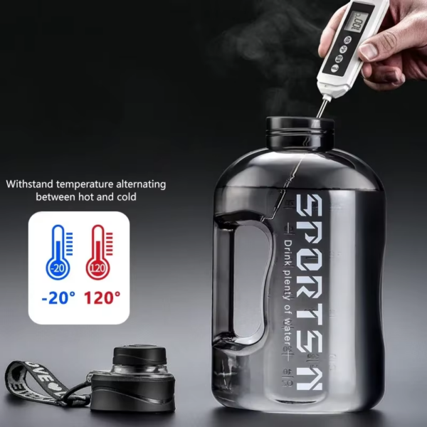 1L up to 5L Gym Cycling Bottle Cup Outdoor Sport Large Capacity Water Bottle Kettle Fitness BPA FREE Scale Drink Bottle for Men - Image 5